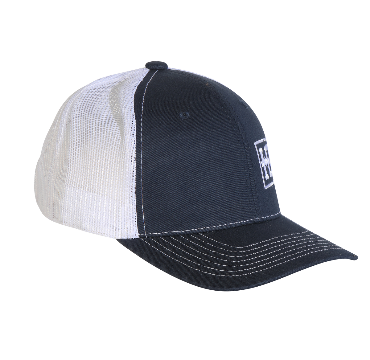 HB Navy/White Structured Hat