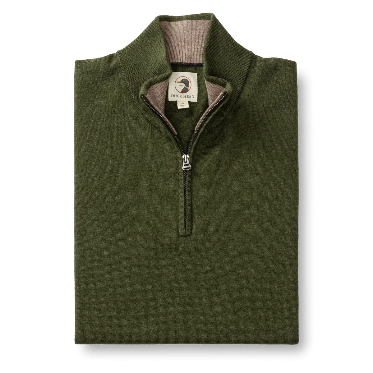 Duck Head Ridley Cotton Cashmere 1/4 Zip Sweater