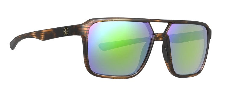 Leupold Sunglasses Bridger - Matte Tortoise, Emerald Mirror