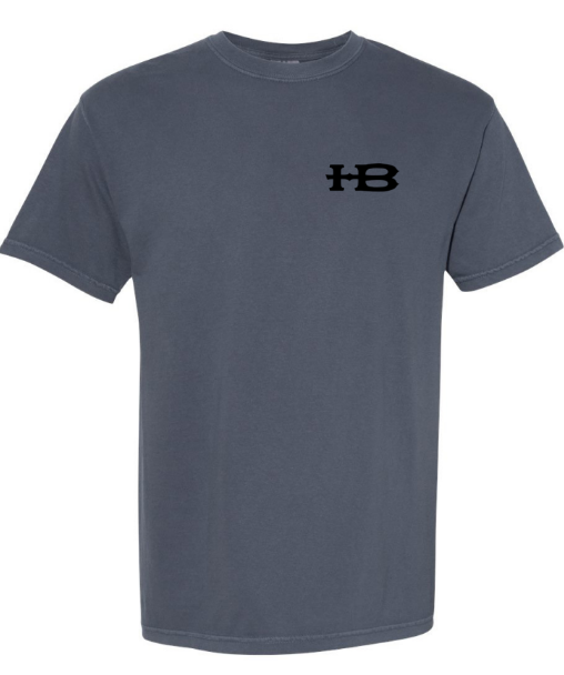 Honey Brake Logo SS Comfort Colors Tee Denim