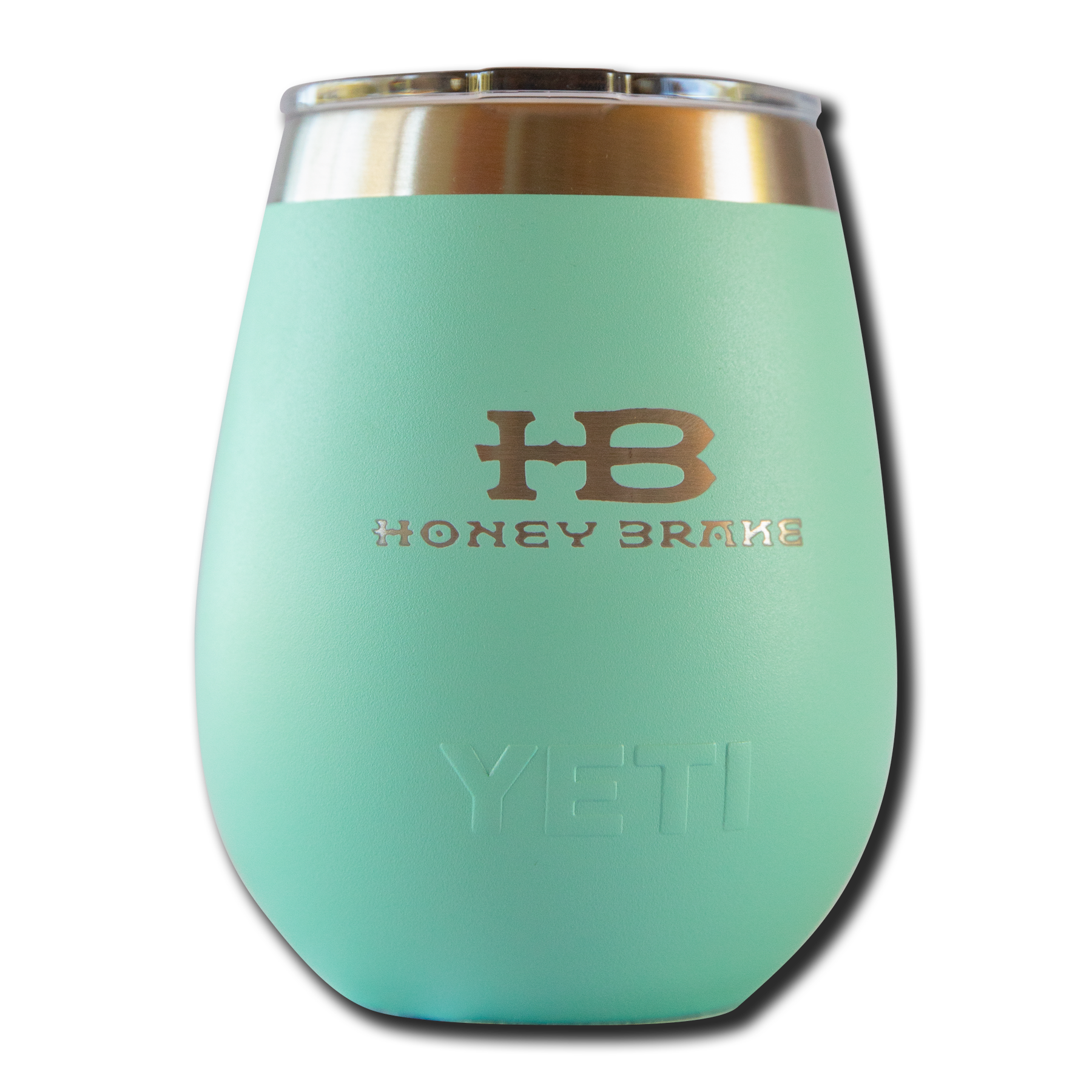 Yeti Rambler 10oz Wine Tumbler w/Honey Brake Logo w/Magslider Lid