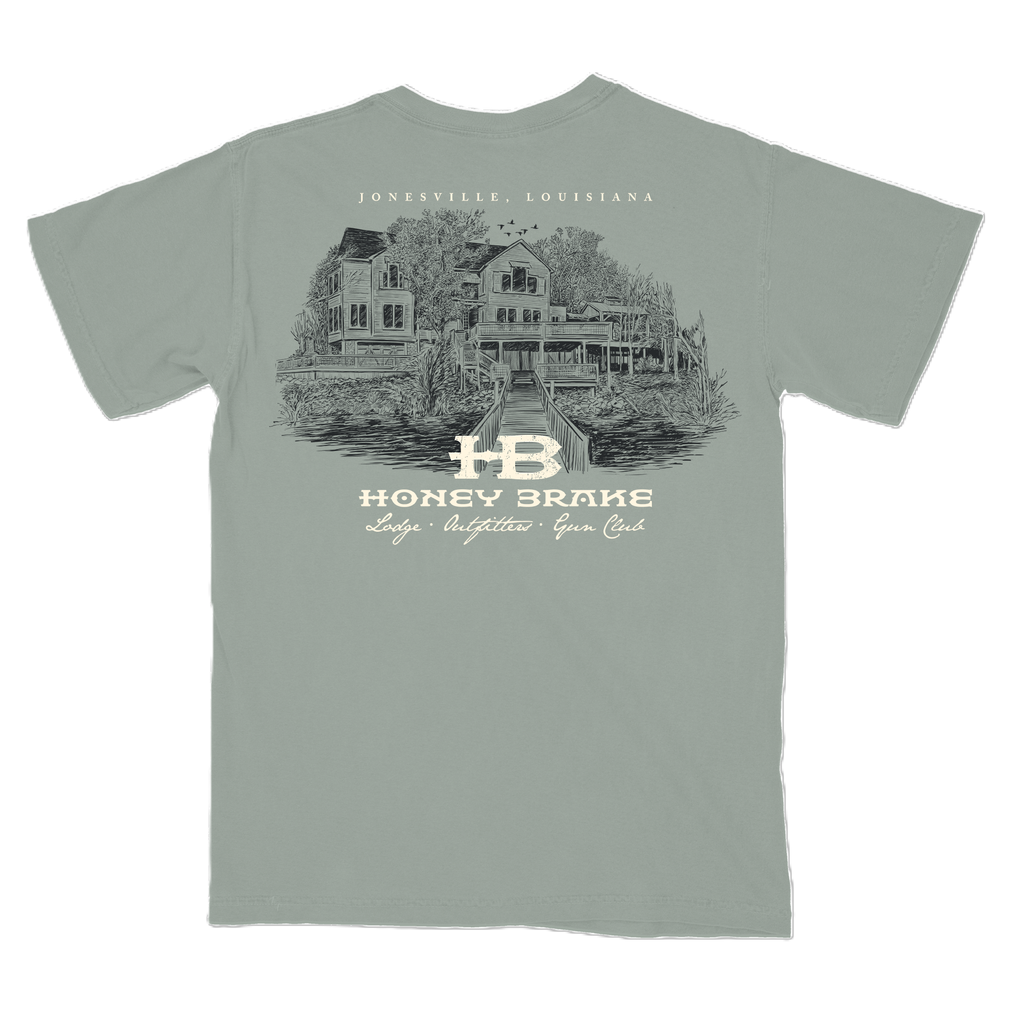 Honey Brake Logo SS Comfort Colors Lodge Tee