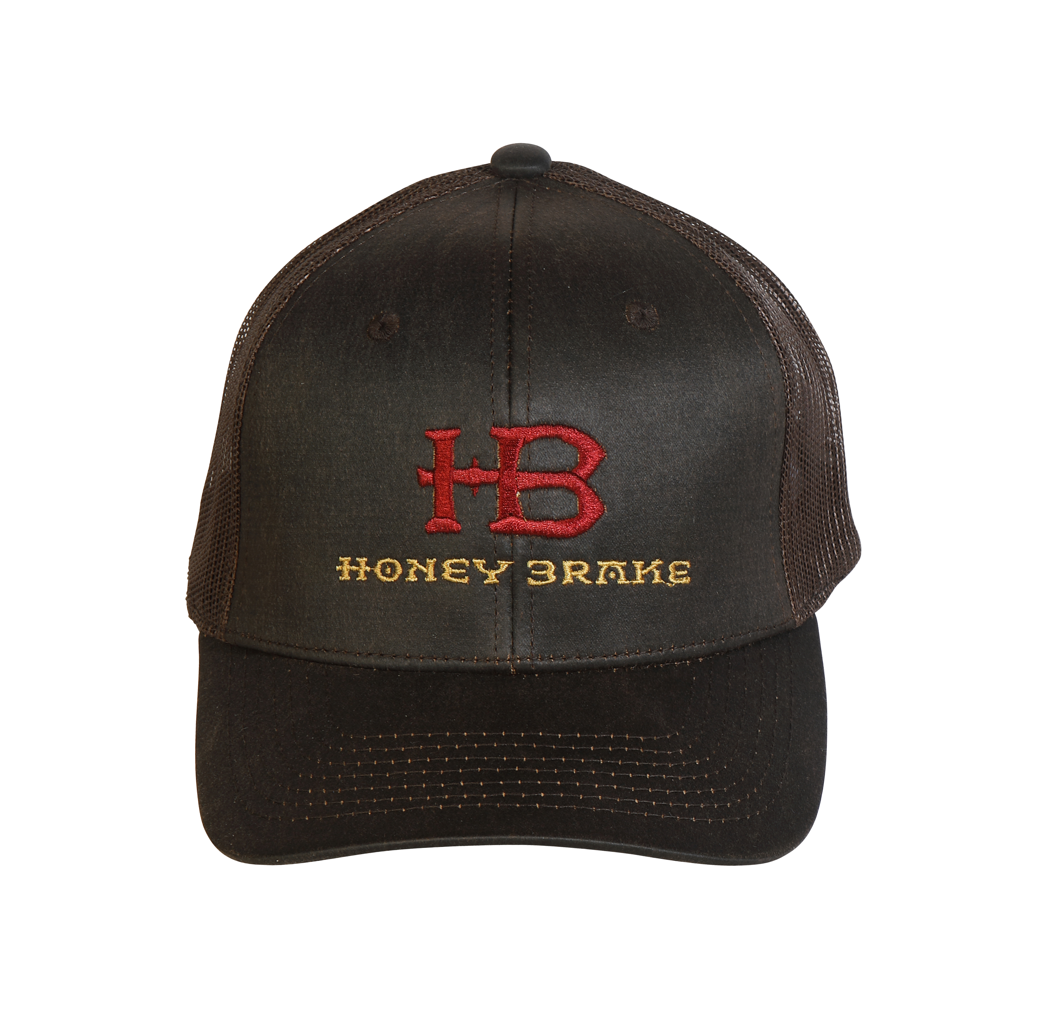 HB Dark Brown Mesh Structured Hat