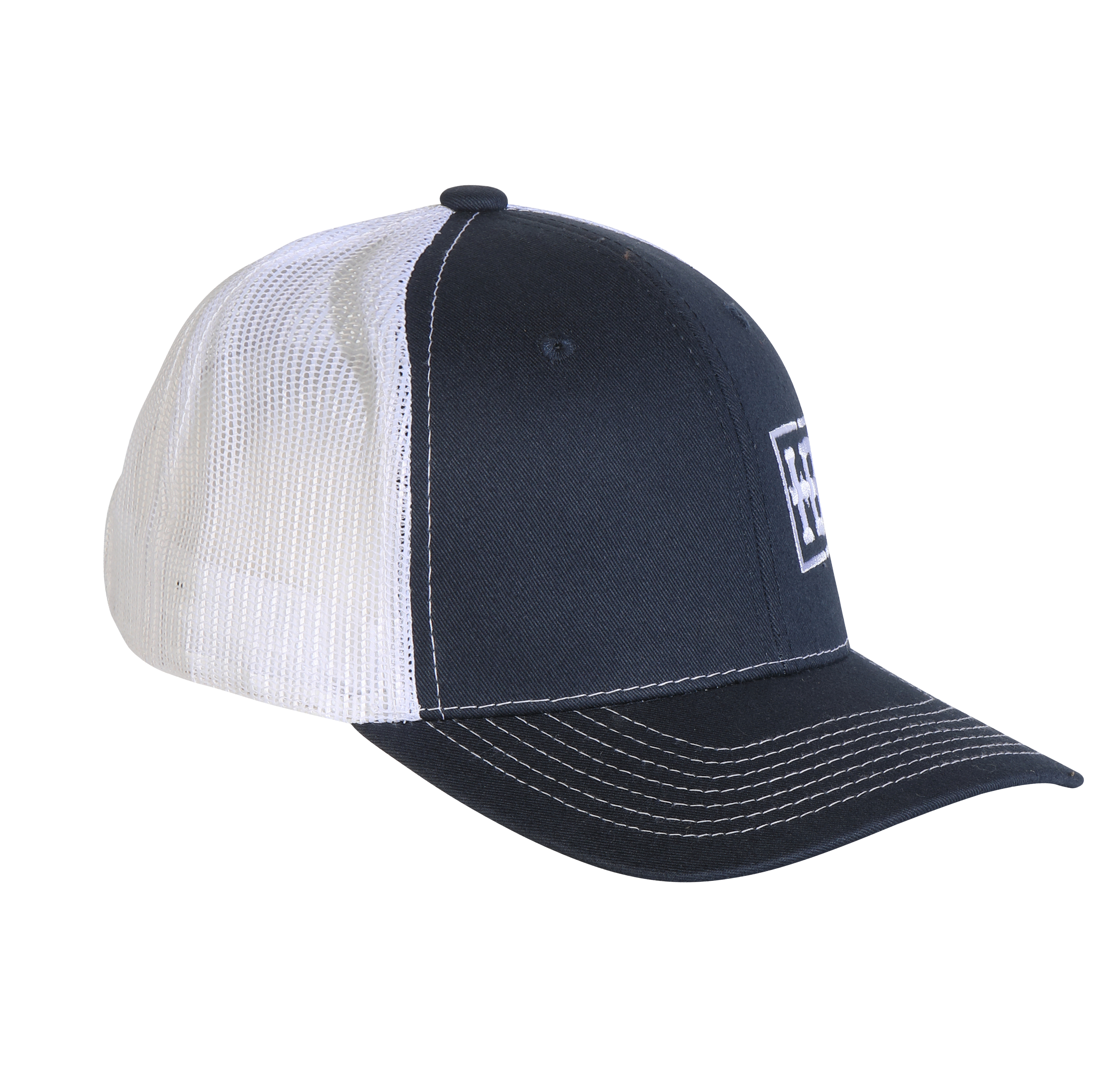 HB Navy/White Structured Hat