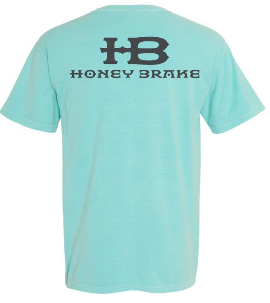 Honey Brake Logo SS Comfort Colors Tee Chalky Mint