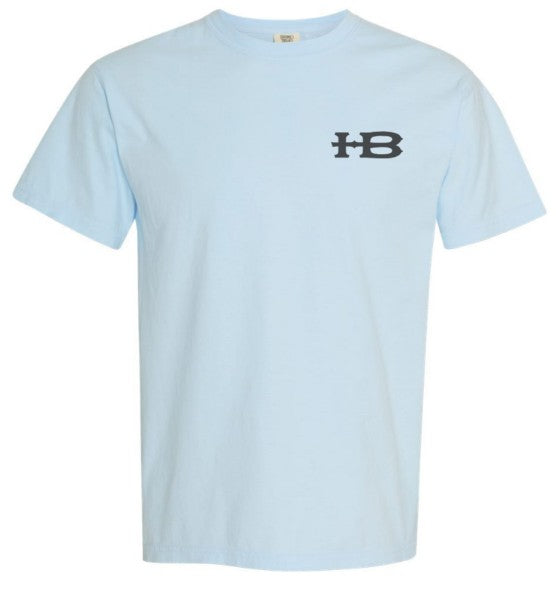 Honey Brake Logo SS Comfort Colors Tee Chambray Youth