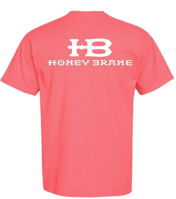 Honey Brake Logo SS Comfort Colors Tee Watermelon Youth