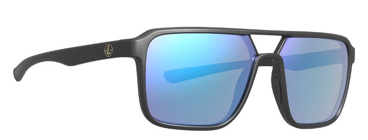 Leupold Sunglasses Bridger - Matte Black, Blue Mirror