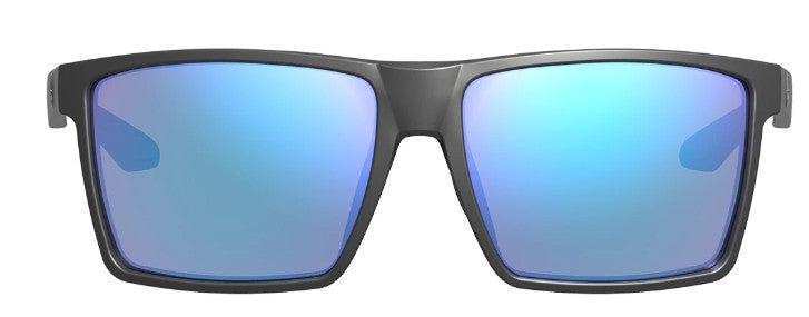 Leupold Sunglasses DeSoto - Matte Black, Blue Mirror