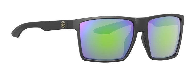 Leupold Sunglasses DeSoto - Matte Black, Emerald Mirror