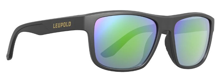 Leupold Sunglasses: Katmai - Matte Black, Emerald Mirror