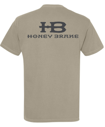 Honey Brake Logo SS Comfort Colors Tee Sandstone