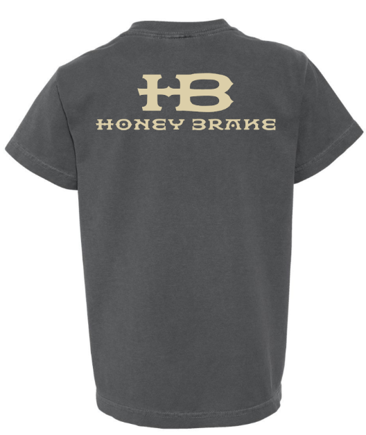 Honey Brake Logo SS Comfort Colors Tee Pepper Youth