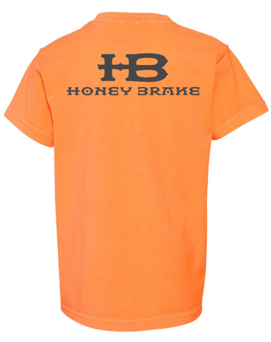 Honey Brake Logo SS Comfort Colors Tee Melon Youth