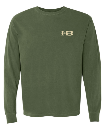 Honey Brake Logo LS Comfort Colors Tee Hemp
