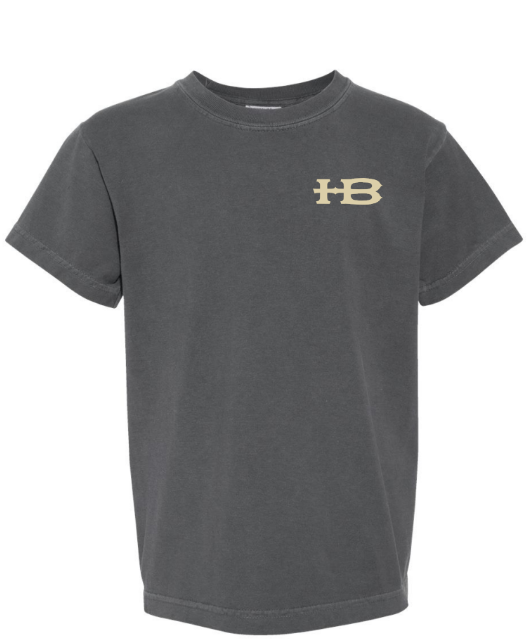 Honey Brake Logo SS Comfort Colors Tee Pepper Youth