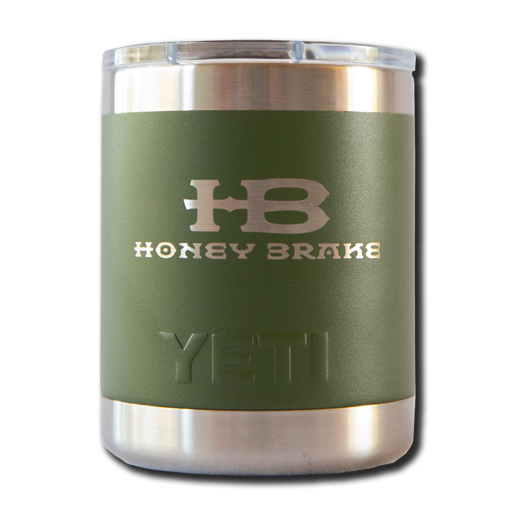 Yeti Rambler 10oz Lowball w/Honey Brake Logo w/Magslide Lid