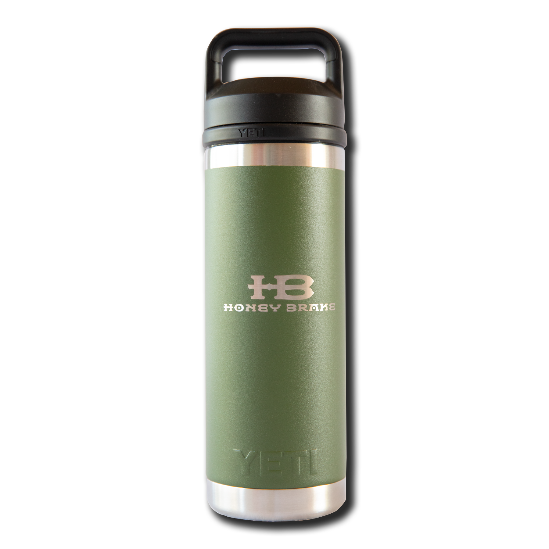 Yeti Rambler 18oz Bottle w/Honey Brake Logo w/Chug Cap