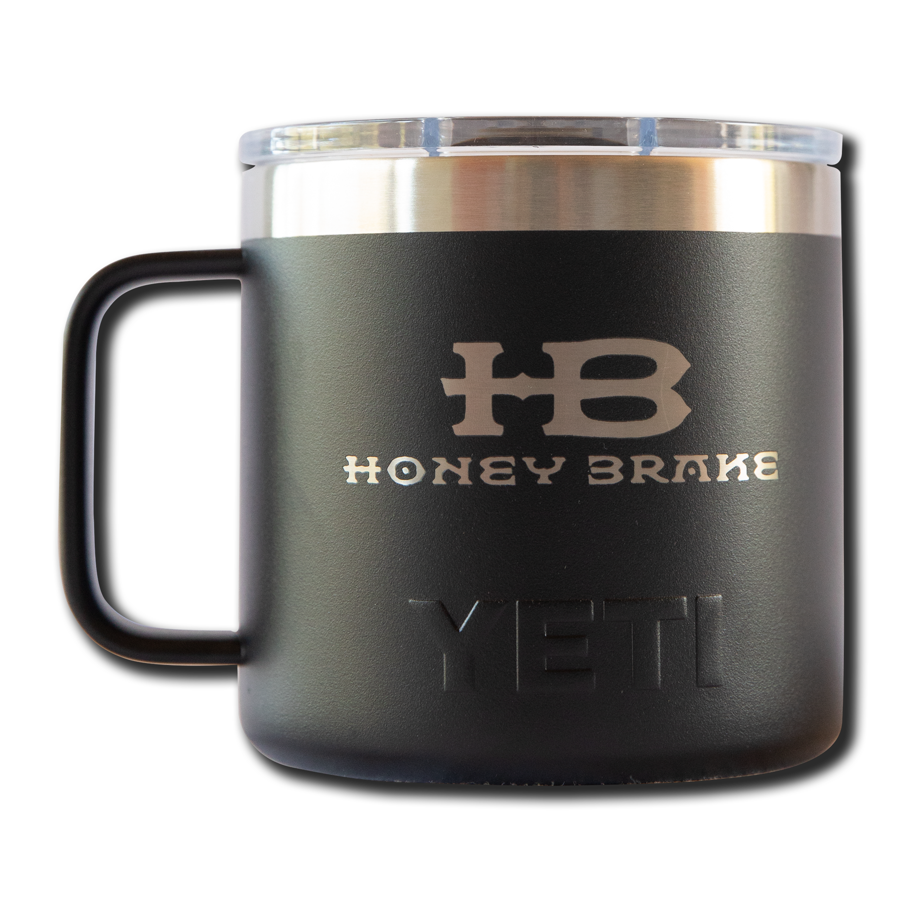 Yeti Rambler 14oz Mug w/Honey Brake Logo w/Magslide Lid