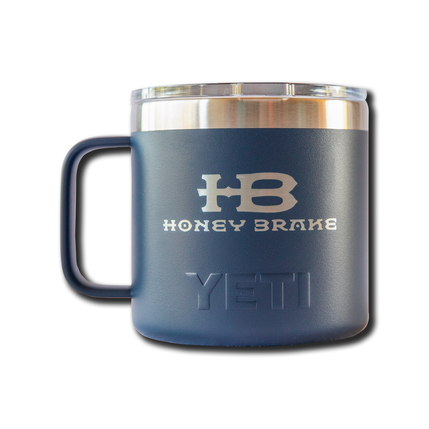 Yeti Rambler 14oz Mug w/Honey Brake Logo w/Magslide Lid